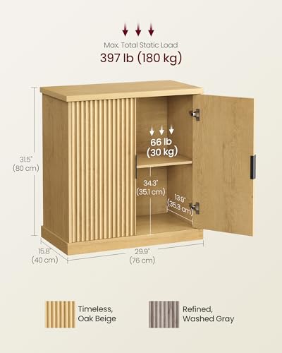 Contemporary Buffet Cabinet with Adjustable Shelves