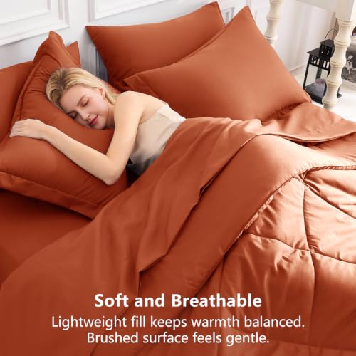Full Size Comforter Sets Burnt Orange