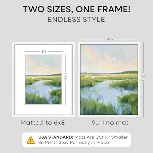 9x11 White Picture Frame (2 Count)