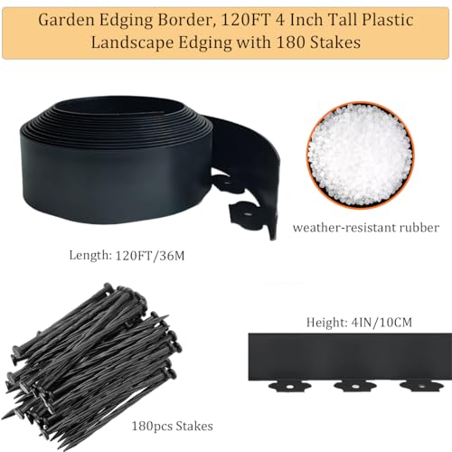 Landscape Edging Border 120FT (120 Count (Feet))