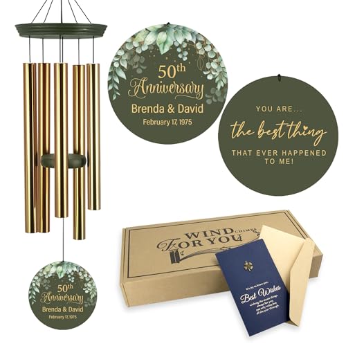 Personalized Wind Chimes Anniversary