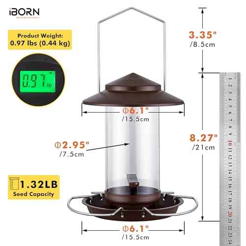 Bird feeders for Outdoors Metal Chew Resistant