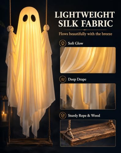 Swinging Ghost Outdoor Decor (5 FT)
