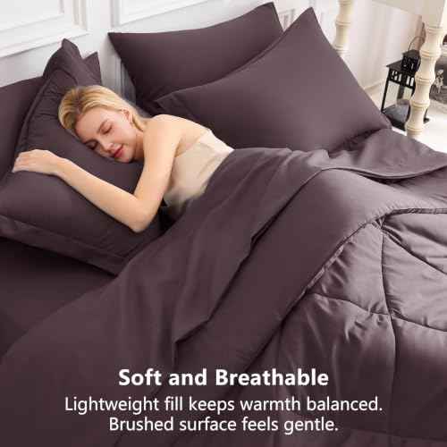 Twin XL Comforter Set Cocoa Powder