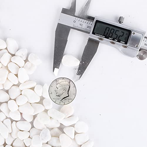 White Pebbles for Plants Garden 18 lb White Rocks Gravel Decorative Stones Landscaping Vase Fillers 1