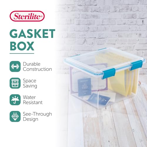 Gasket Storage Box with Lids for Home & Office (16 Count)