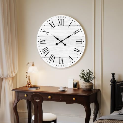 Large Wall Clock with Roman Numeral