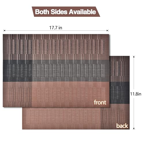 Brown Placemats Set of 6 (6 Count)