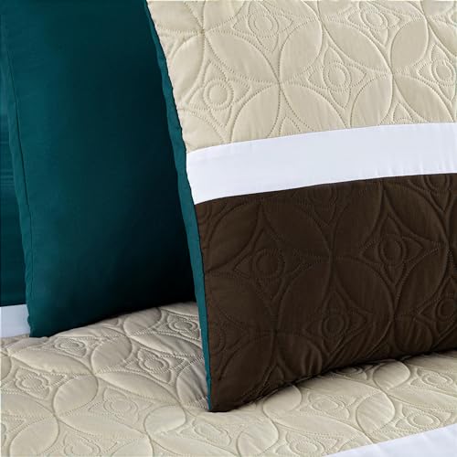 Upland 7 Piece Quilted Patchwork Comforter Set