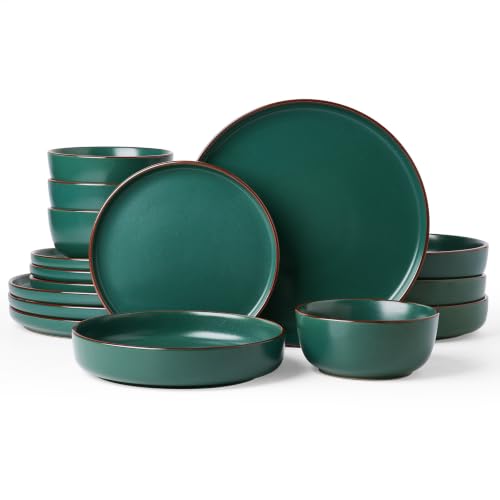 Mercury 16 Piece Stoneware Plates and Bowls