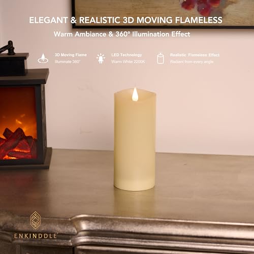 Tall Flameless Candles with Timer