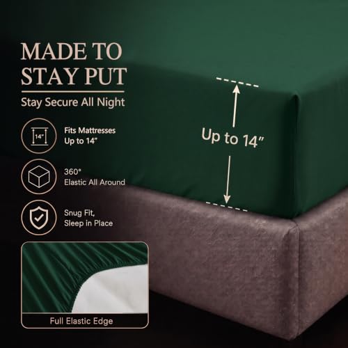 Queen Comforter Set Emerald Green