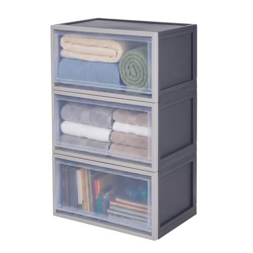 53 Qt Stackable Storage Bins (3 Count)