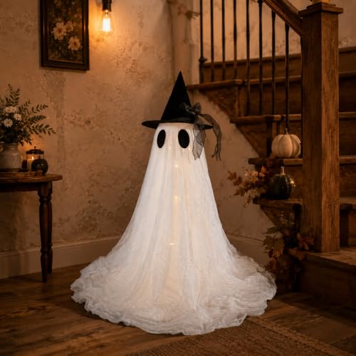 2 Pack Cute Glowing Ghost Decor (2PK-TABLETOP-GHOST)