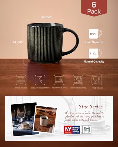 Coffee Mug Set of 6 (6 Count)