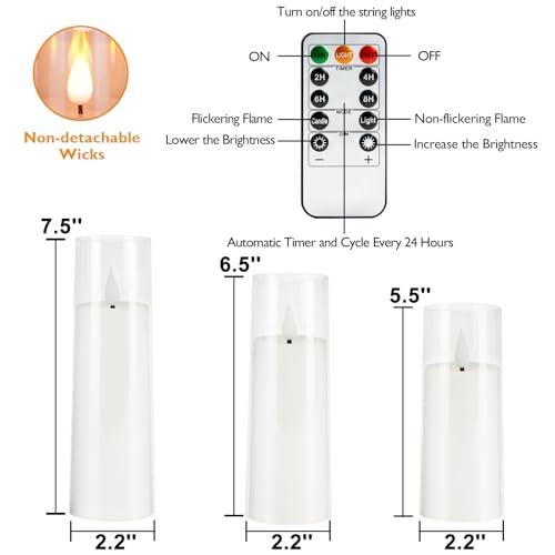 Magic Pure White Flameless Candles (9 Count)
