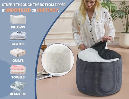 Brown Pouf Ottoman