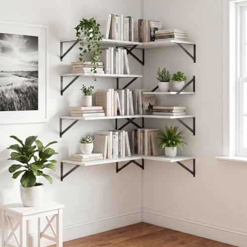 White Floating Shelves Set of 3