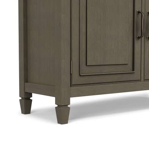 Connaught 40" Wide Solid Wood Cabinet in Farmhouse Grey