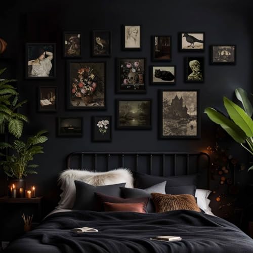16 PCS Dark Academia Room Decor (16 Count)