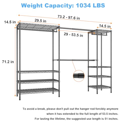 E11 Heavy Duty Garment Rack