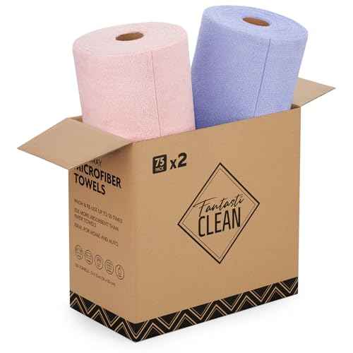 Microfiber Cleaning Cloth Rolls (150 Count)