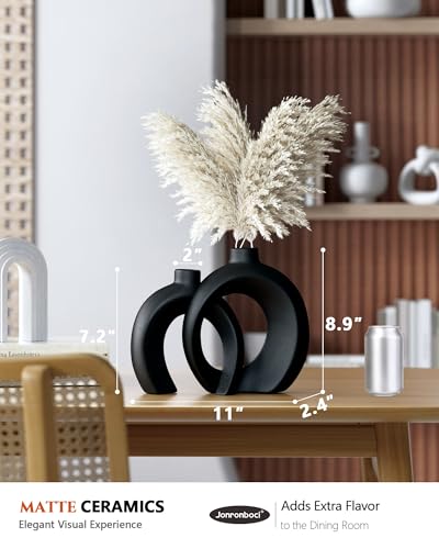 Round Donut Vase Set of 2 (2 Count)