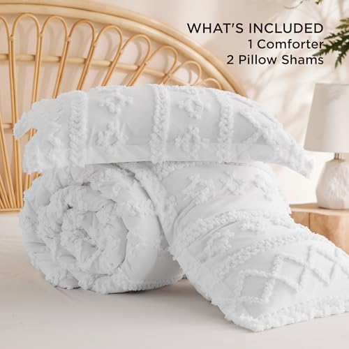 Tufted Boho Comforter Set Oversized King