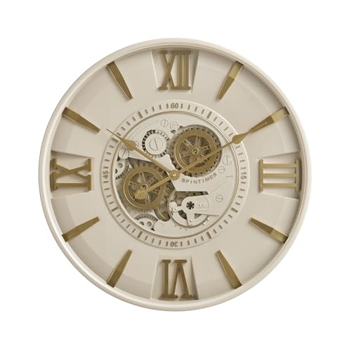 Mid Century Modern 24 Inch Moving Gear Walll Clock