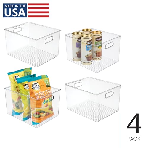 Storage Bins with Handles (4 Count)