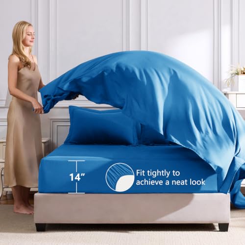 Oversized Queen Comforter Set Royal Blue