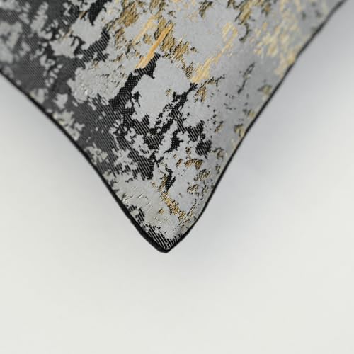 Gold Splashed Industrial Modern Throw Pillow Covers 18x18