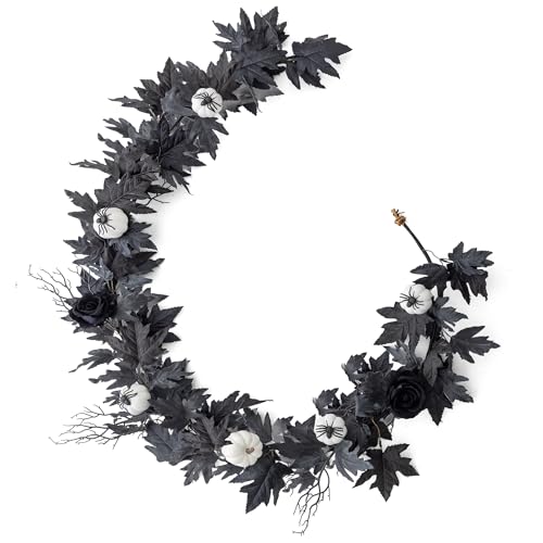 6FT Black Maples Leaf Garland