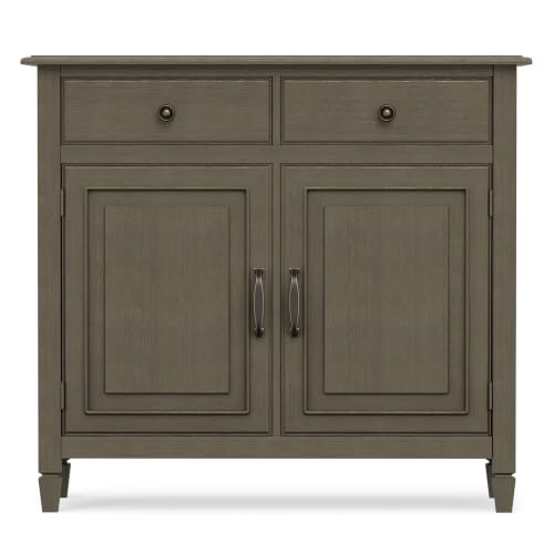 Connaught 40" Wide Solid Wood Cabinet in Farmhouse Grey