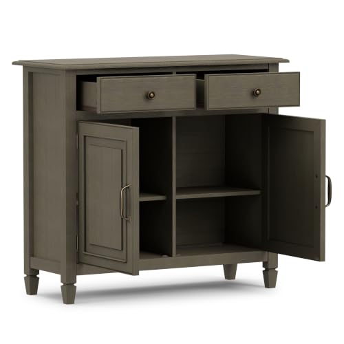 Connaught 40" Wide Solid Wood Cabinet in Farmhouse Grey