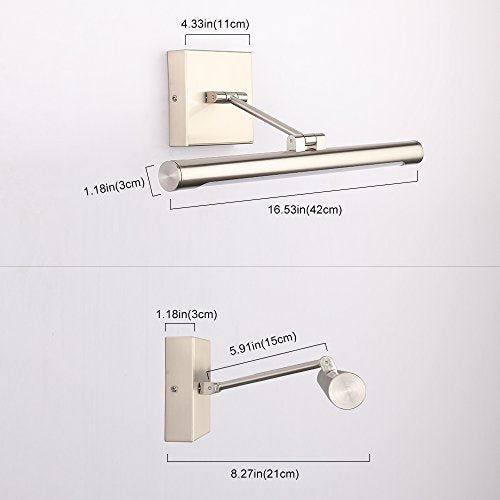 Single Arm LED Picture Lights 16.53 Inch