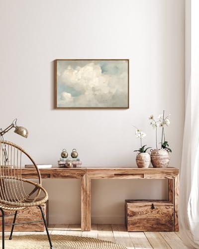 Framed Canvas Wall Art Vintage Decor