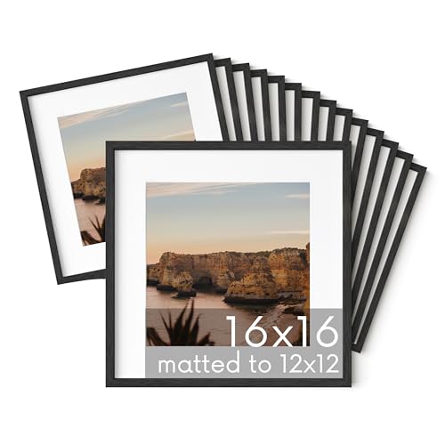 Black Oak Wood 16x16 Picture Frames