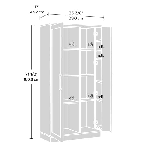 HomePlus Kitchen Storage Pantry Cabinet with Swing Door Storage and Adjustable Shelves