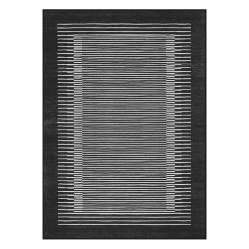 Washable Striped 5x7 Washable Area Rug (35 Sq Ft)