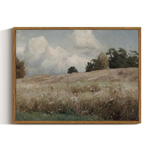 Framed Canvas Wall Art Vintage Decor