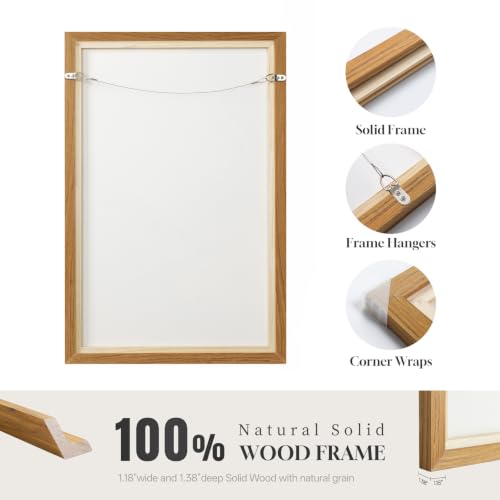 Large Framed Black Beige Abstract Wall Art for Living Room Horizontal 60x20