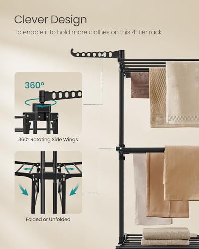 4 Tier Clothes Drying Rack