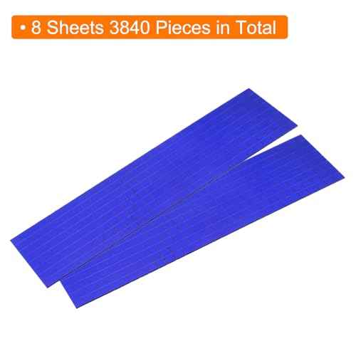 Mirror Mosaic Tiles 5x5mm Square Blue 8 Sheet 3840 Pcs (3840 Count)