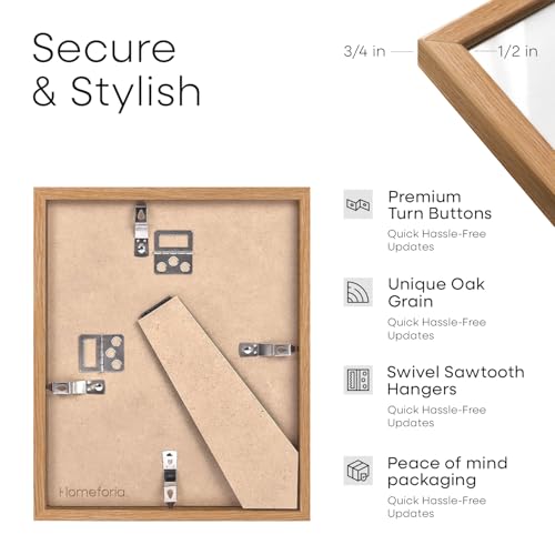 4x9 Natural Oak Business License Frame