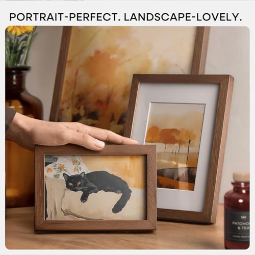 13x17 Brown Oak Picture Frame (2 Count)