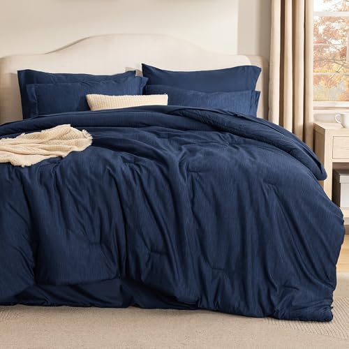 Queen Comforter Set Navy