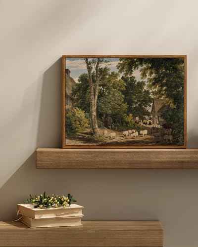 Framed Canvas Wall Art Vintage Decor
