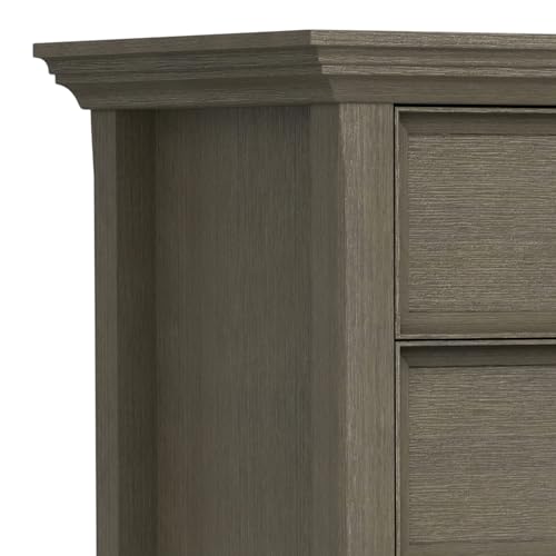 Amherst 24" Wide Solid Wood Bedside Table in Farmhouse Grey
