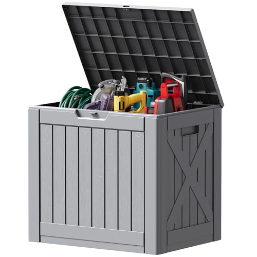 40 Gallon Deck Box Lockable Outdoor Storage Box Waterproof for Patio